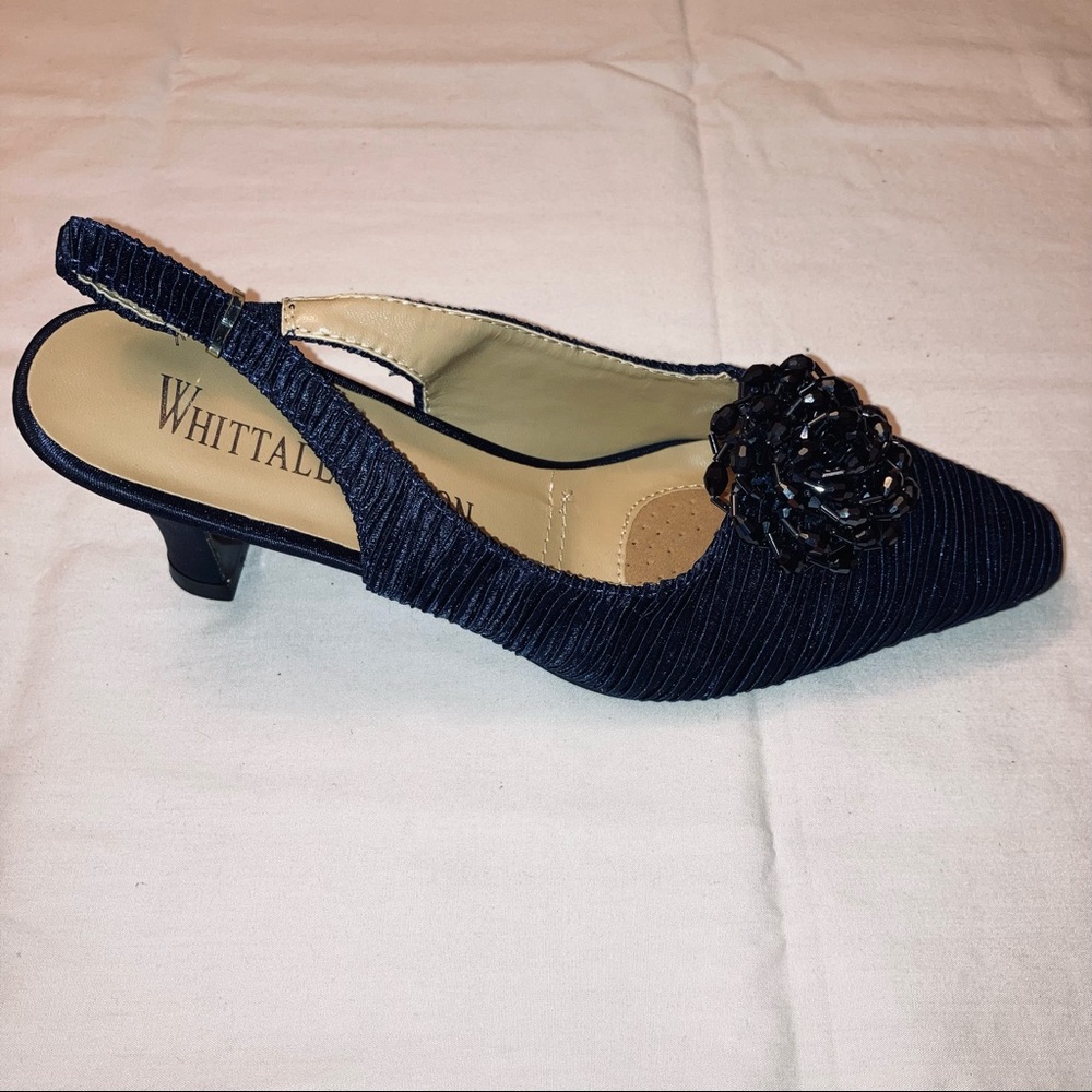 Whittall & Shon Navy Blue Dress Shoes ‘H84 Bird Nest’ style